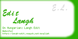 edit langh business card